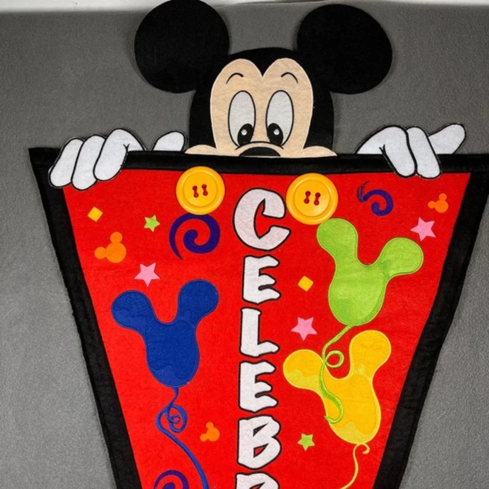 Mickey Mouse Celebrate Pennant Wall Decor Disney Party Decoration‎ 42 Inch